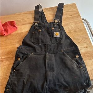 Carhartt Black Bib Overalls